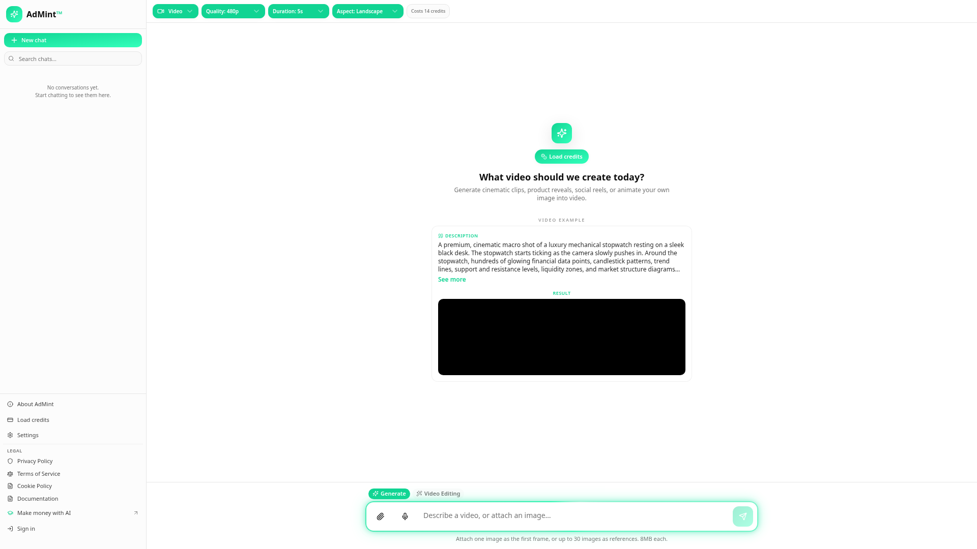AdMint Studio website homepage